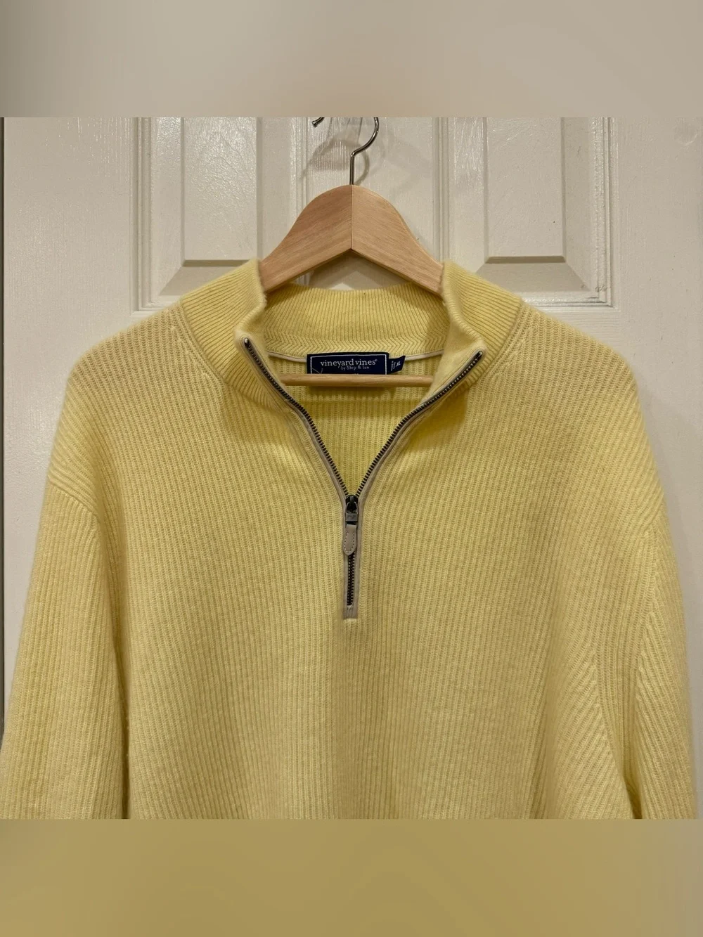 NEW Vineyard Vines Cashmere Fisherman 1/4 Zip Pullover Sweater Men’s XL